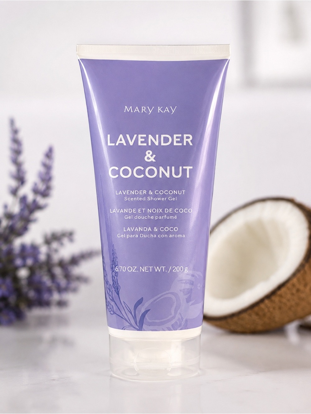 Mary Kay Lavender & Coconut Shower Gel - Purple